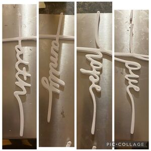 Cross signs pack of four